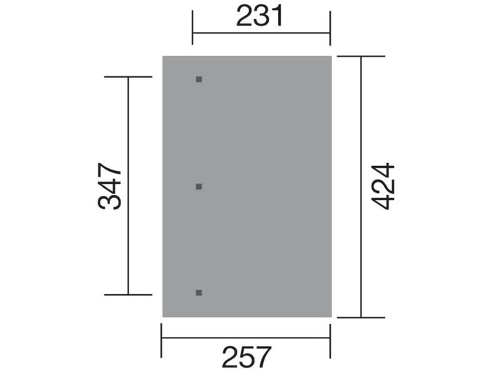Weka Terrassenüberdachung 671 Größe 2 kdi