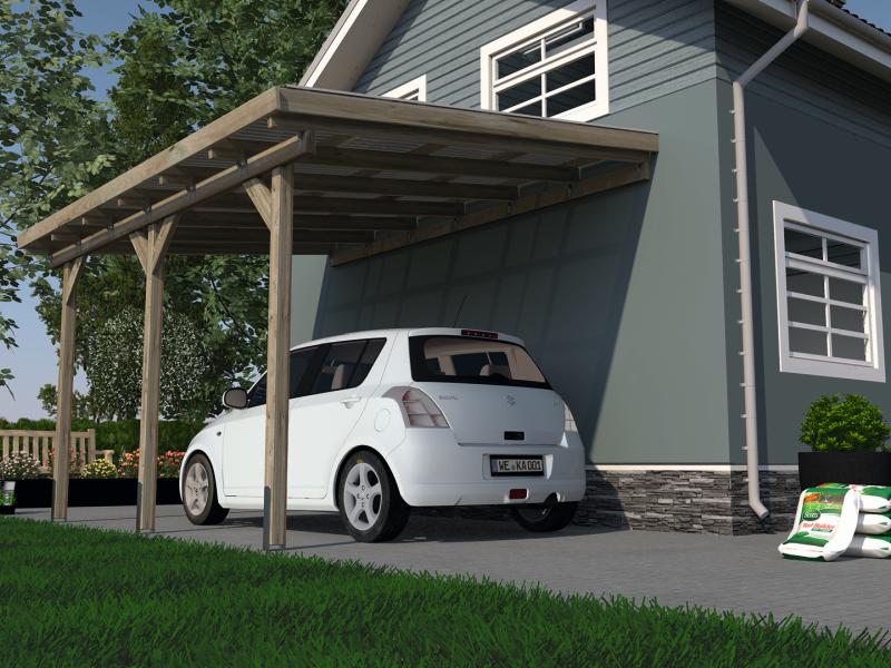 Weka Terrassenüberdachung 671 Größe 3 kdi