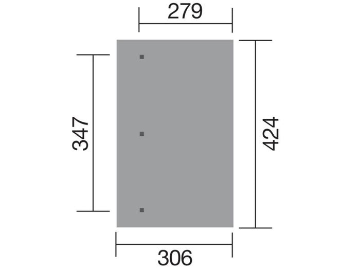 Weka Terrassenüberdachung 671 Größe 3 kdi