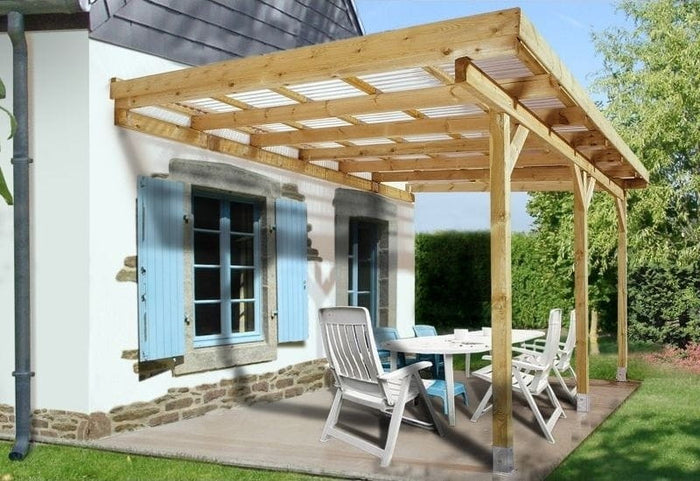 Weka Terrassenüberdachung 671 Größe 4 kdi