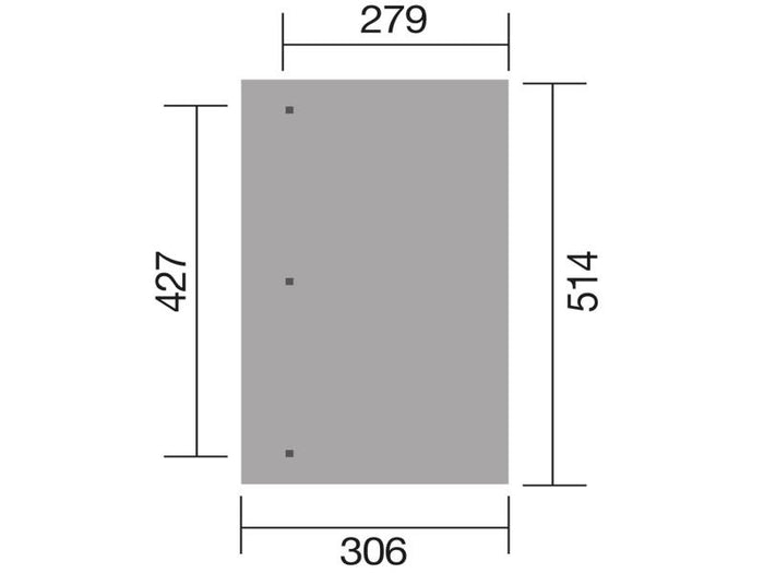 Weka Terrassenüberdachung 671 Größe 4 kdi