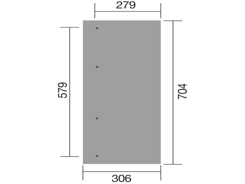 Weka Terrassenüberdachung 671 Größe 5 kdi