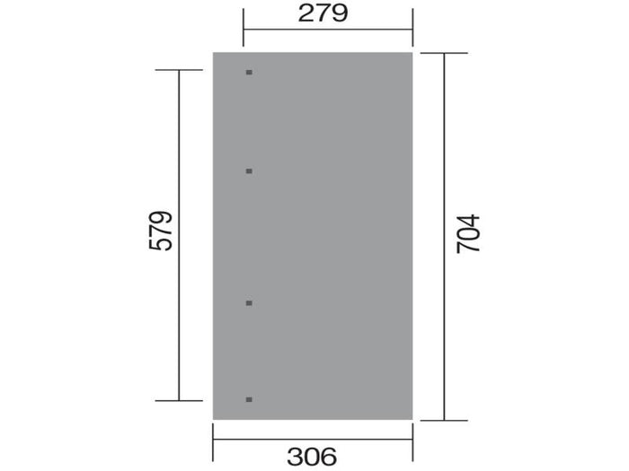 Weka Terrassenüberdachung 671 Größe 5 kdi
