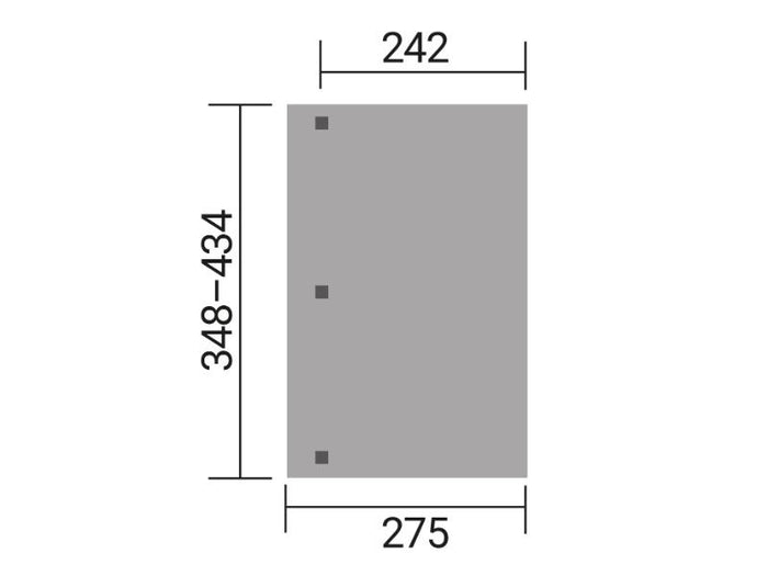 Weka Terrassenüberdachung 672 Größe 1