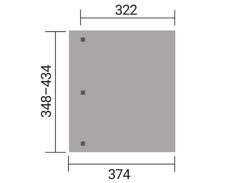 Weka Terrassenüberdachung 672 Größe 3