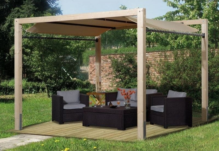 Weka Überdachung Gartenoase 235 Leimholz