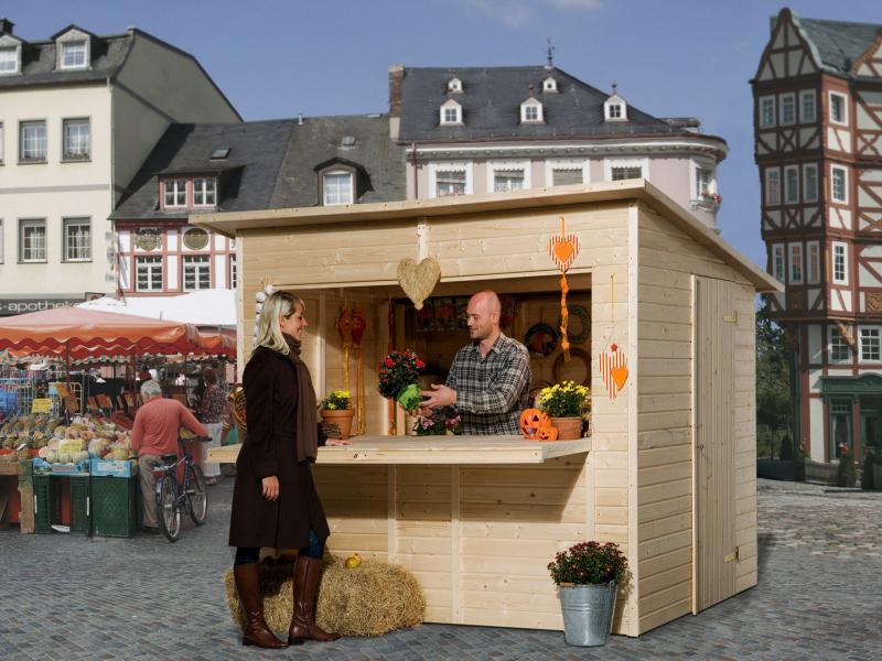 Weka Verkaufshaus / Marktstand 19 mm, ohne Fußboden