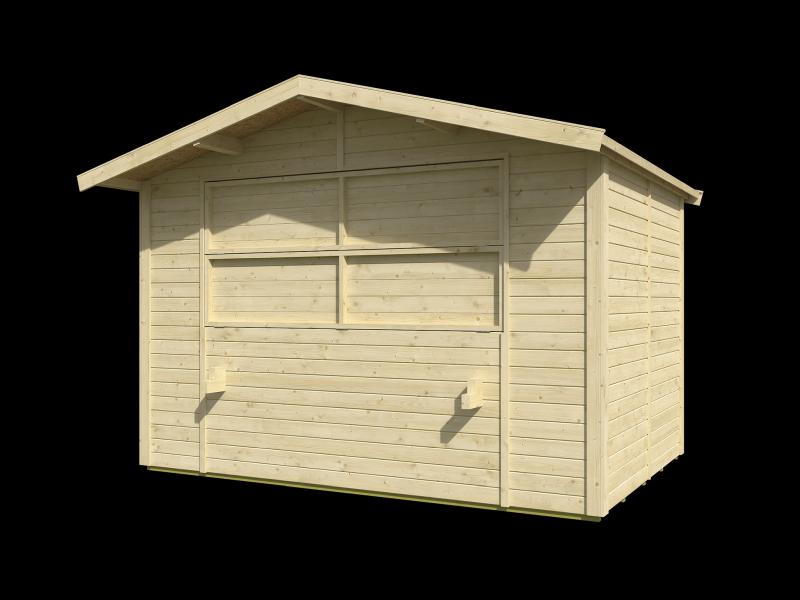 Weka Verkaufsstand Mori 5, 14 mm, ohne Fußboden, naturbelassen