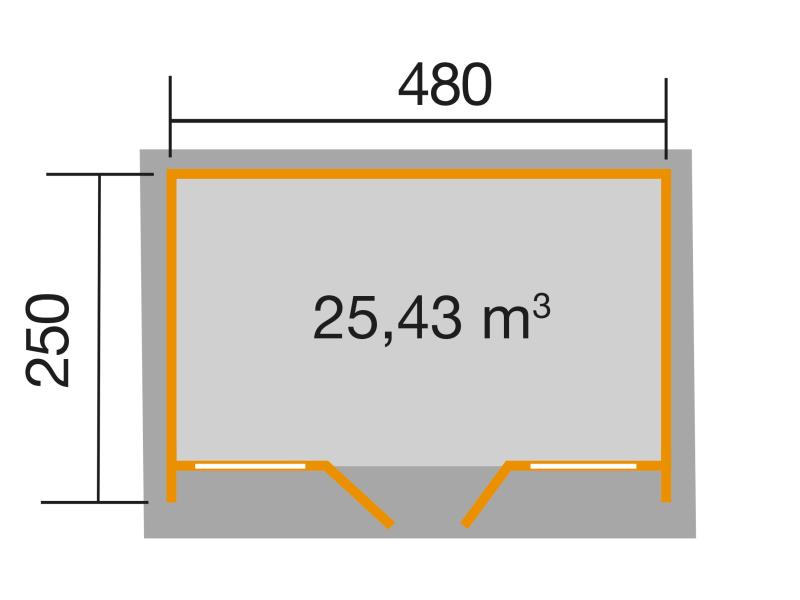Weka Weekendhaus/Home-Office 709 Gr. 2, 70 mm