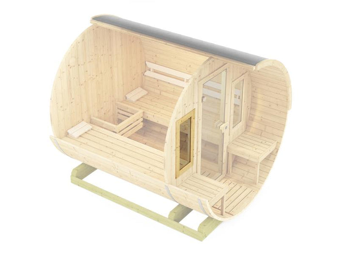 Weka Zusatzfenster für Fasssauna 38 mm