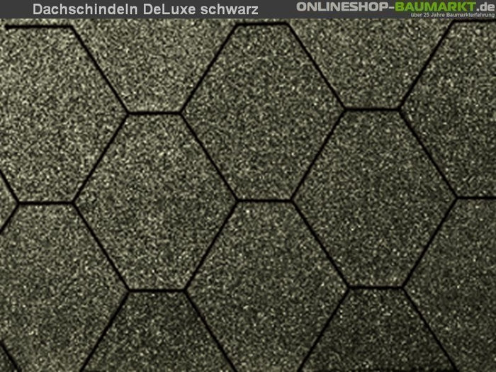 Wolff Dachschindeln 6-Eck de luxe schwarz