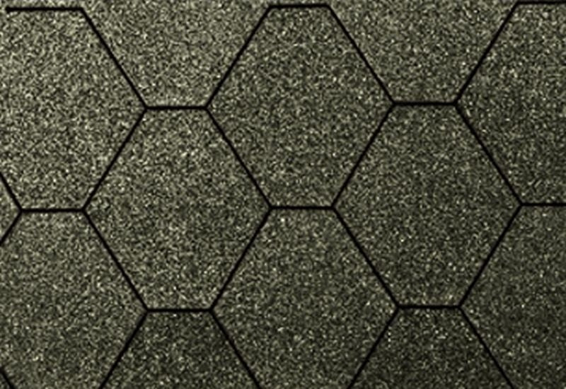 Wolff Dachschindeln 6-Eck de luxe schwarz