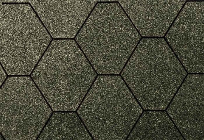 Wolff Dachschindeln 6-Eck de luxe schwarz