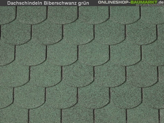 Wolff Dachschindeln Biberschwanz grün 26 Pakete