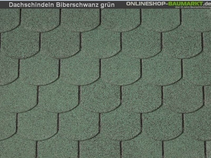 Wolff Dachschindeln Biberschwanz grün 32 Pakete