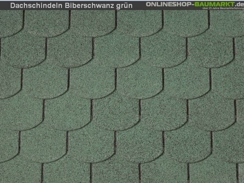 Wolff Dachschindeln Biberschwanz grün 32 Pakete