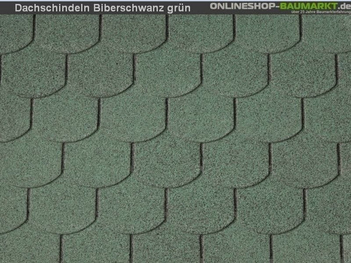 Wolff Dachschindeln Biberschwanz grün 32 Pakete