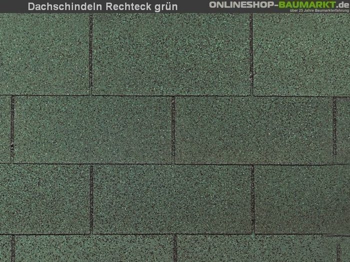 Wolff Dachschindeln Rechteck grün 20 Pakete