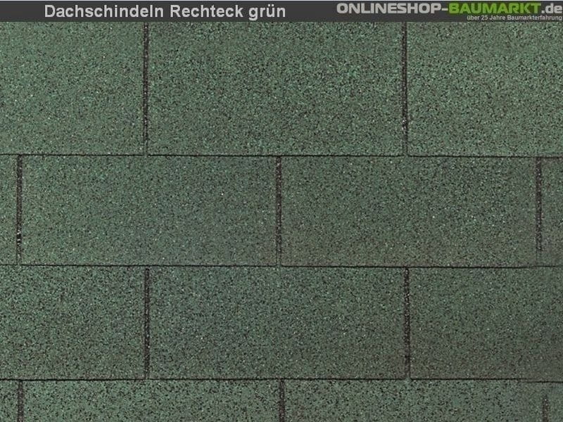 Wolff Dachschindeln Rechteck grün 32 Pakete