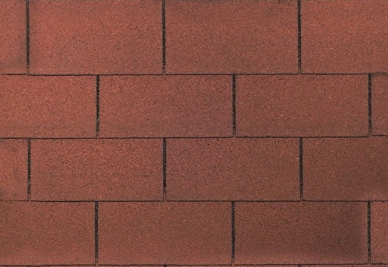 Wolff Dachschindeln Rechteck rot 16 Pak.