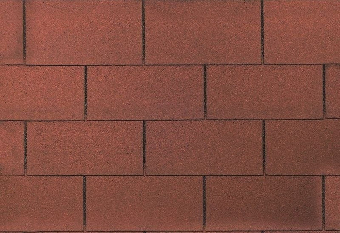 Wolff Dachschindeln Rechteck rot 25 Pak.