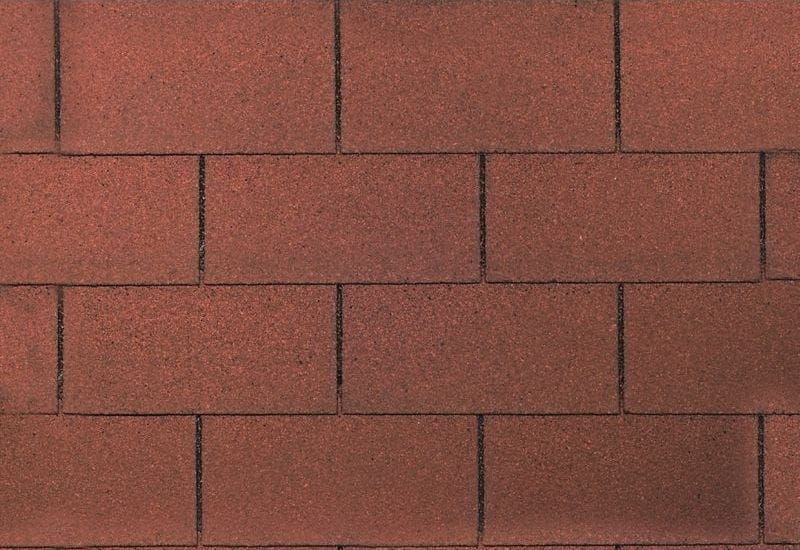 Wolff Dachschindeln Rechteck rot 36 Pak.