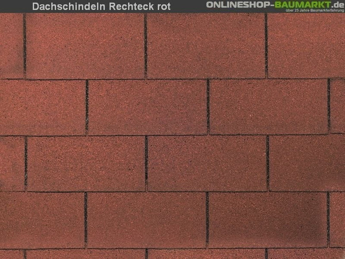 Wolff Dachschindeln Rechteck rot