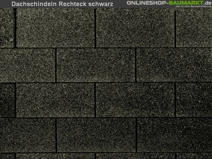 Wolff Dachschindeln Rechteck schwarz 2 Pakete