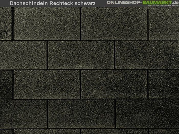 Wolff Dachschindeln Rechteck schwarz 36 Pakete