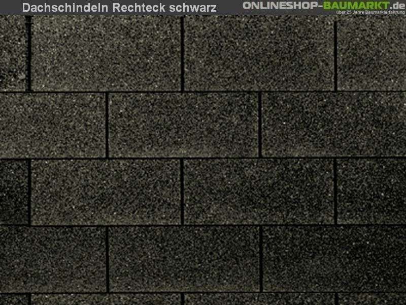Wolff Dachschindeln Rechteck schwarz 6 Pakete