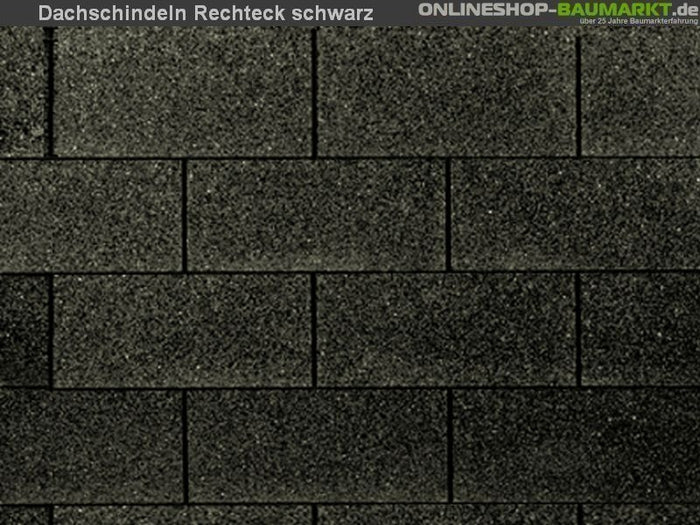 Wolff Dachschindeln Rechteck schwarz 8 Pakete