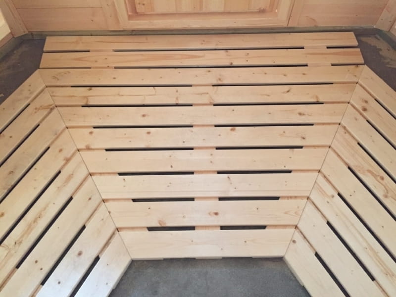 Wolff Finnhaus Aktions-Grillkota Basic 6.7 inkl. schwarzen Schindeln