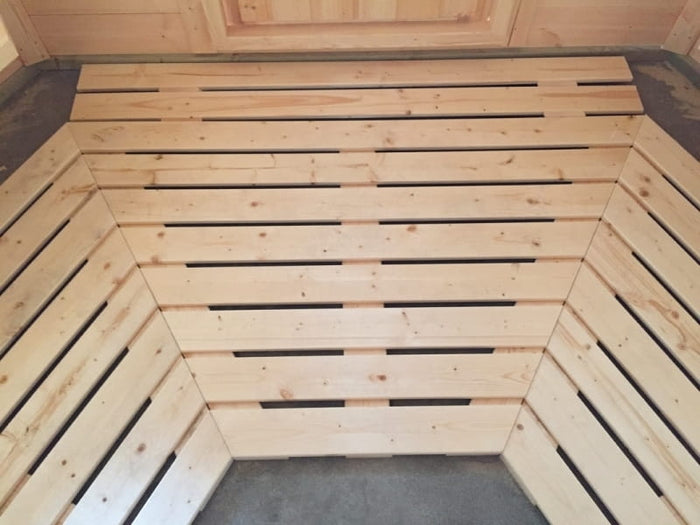 Wolff Finnhaus Aktions-Grillkota Basic 6.7 inkl. schwarzen Schindeln