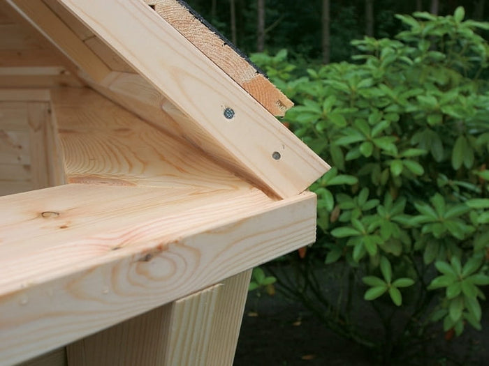 Wolff Finnhaus Aktions-Grillkota Basic 6.7 inkl. schwarzen Schindeln