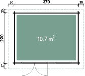 Wolff Finnhaus Aktionshaus Lille A Anthrazit, inkl. Fußboden
