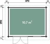 Wolff Finnhaus Aktionshaus Lille A Hellgrau inkl. Fußboden