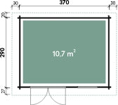 Wolff Finnhaus Aktionshaus Lille A naturbelassen, inkl. Fußboden