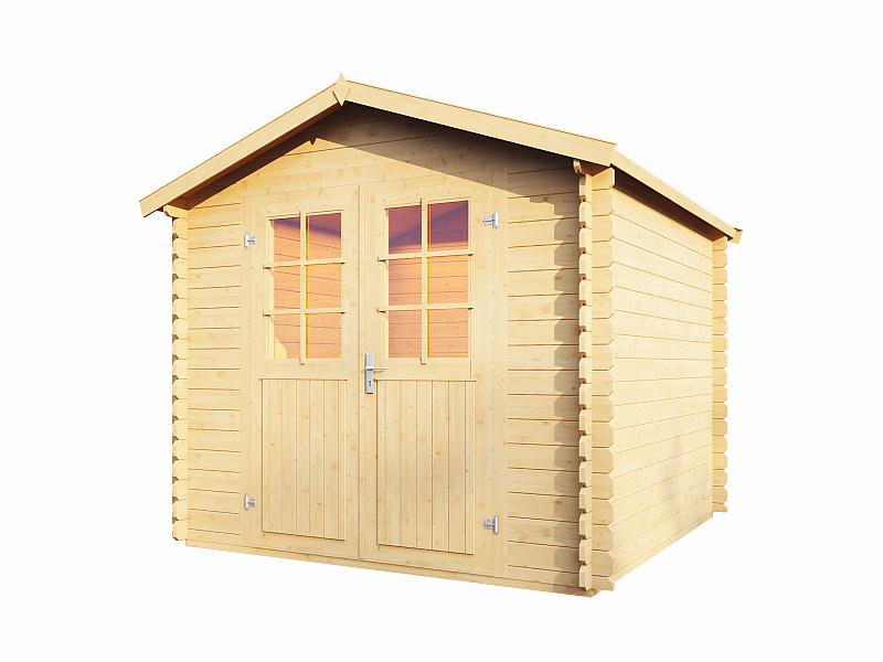 Wolff Finnhaus Aktionshaus Lyon B 28 mm natur inklusive Fußboden