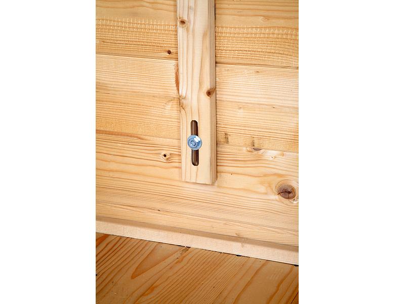 Wolff Finnhaus Aktionshaus Lyon B 28 mm natur inklusive Fußboden