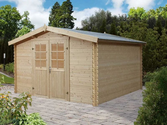 Wolff Finnhaus Aktionshaus Paris C 28 mm natur, inkl. Fußboden