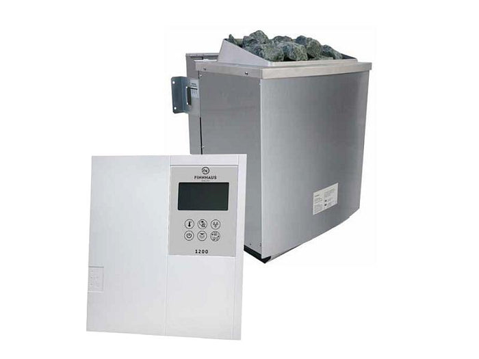 Wolff Finnhaus Bio-Kombiofen 9,0 kW externe Steuerung und Steine