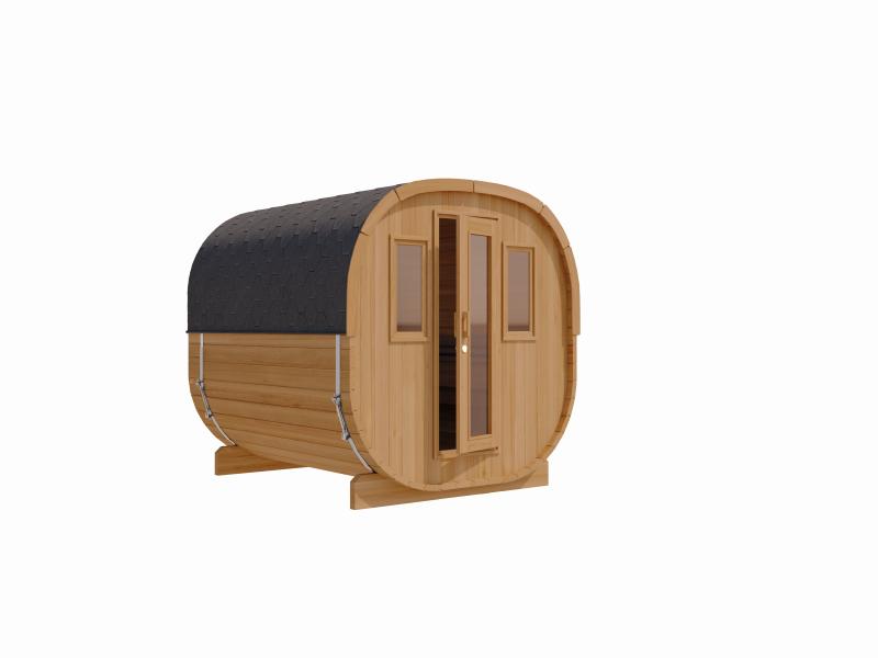 Wolff Finnhaus Cube Saunafass 230 Thermoholz Art 1 Bausatz Typ 4