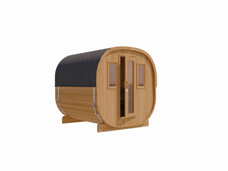 Wolff Finnhaus Cube Saunafass 230 Thermoholz Art 1 Bausatz Typ 3