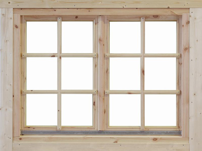 Wolff Finnhaus Doppelfenster Alina 70 Isoliert