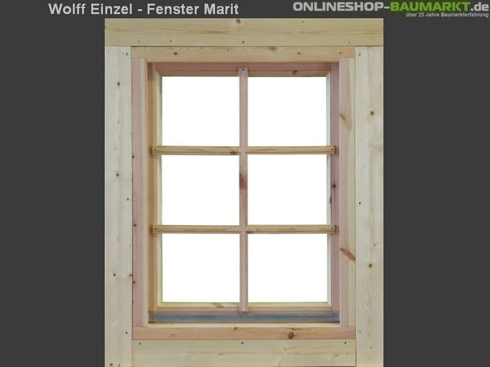 Wolff Finnhaus Einzelfenster Marit 58 Isoliert