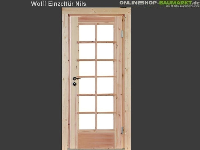 Wolff Finnhaus Einzeltür Nils XL 70 isoliert