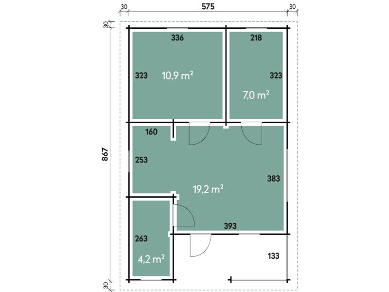 Wolff Finnhaus Ferienhaus Spessart 70-B ISO
