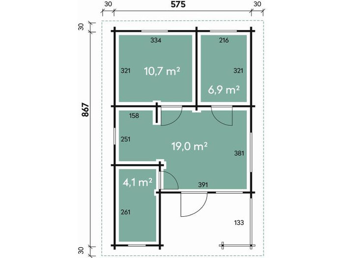 Wolff Finnhaus Ferienhaus Spessart 92-B