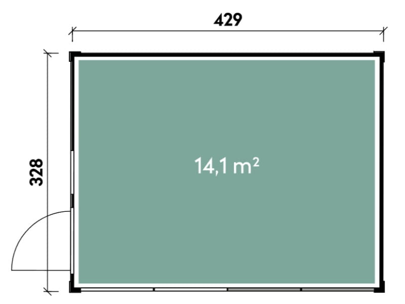 Wolff Finnhaus Finn Cube 4x3 Typ 4 ISO, Anthrazit