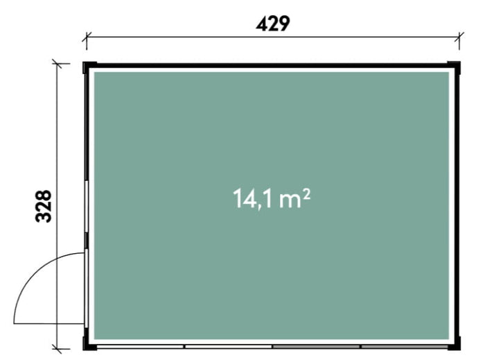 Wolff Finnhaus Finn Cube 4x3 Typ 4 ISO, Anthrazit